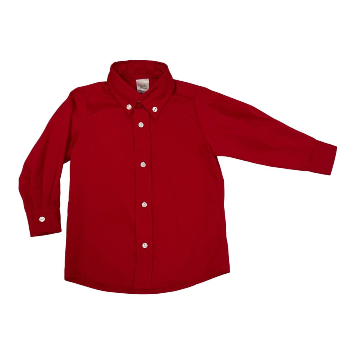 Red Pique Button Down