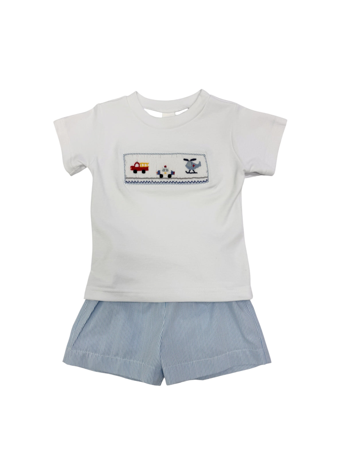 Sirens & Sparks Smocked Shorts Set