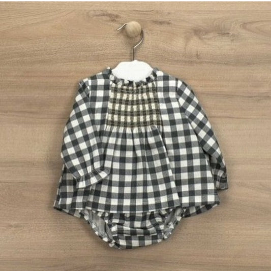 40426 Black Check Bloomer Set 24M
