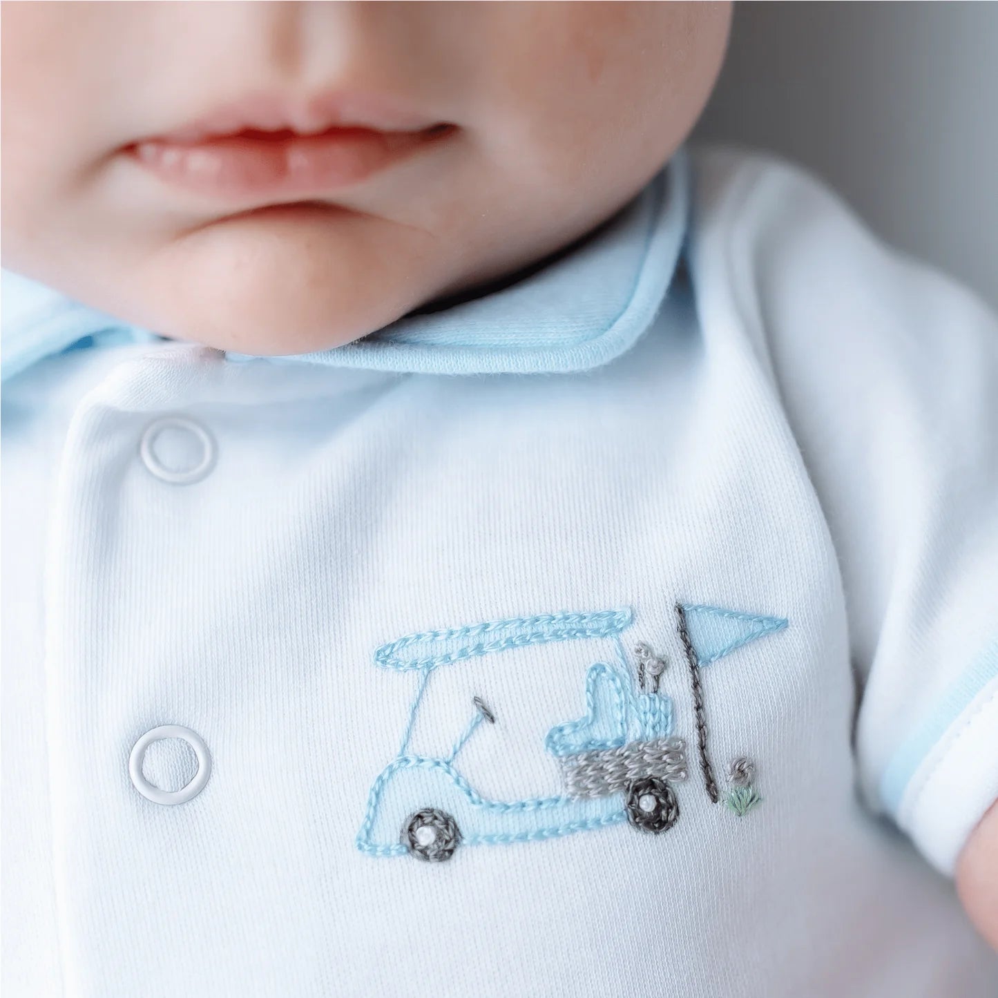 Little Golfer Collared Onesie
