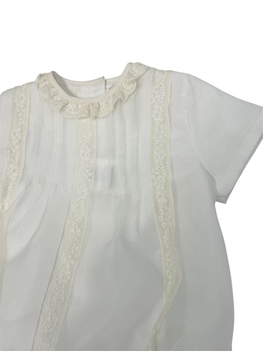 Beige Organza Romper 478