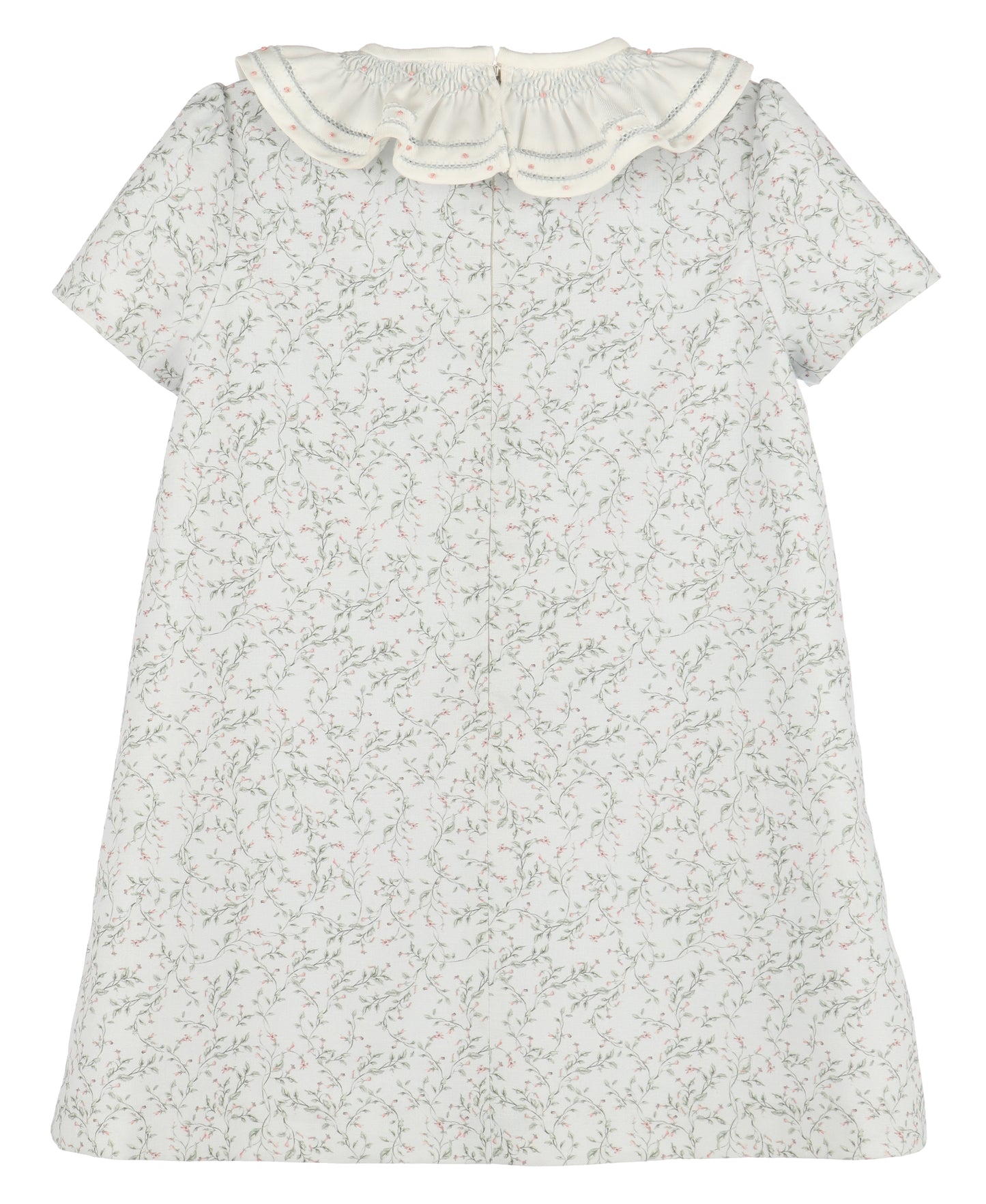 8819BL Blue Willow Smocked Dress