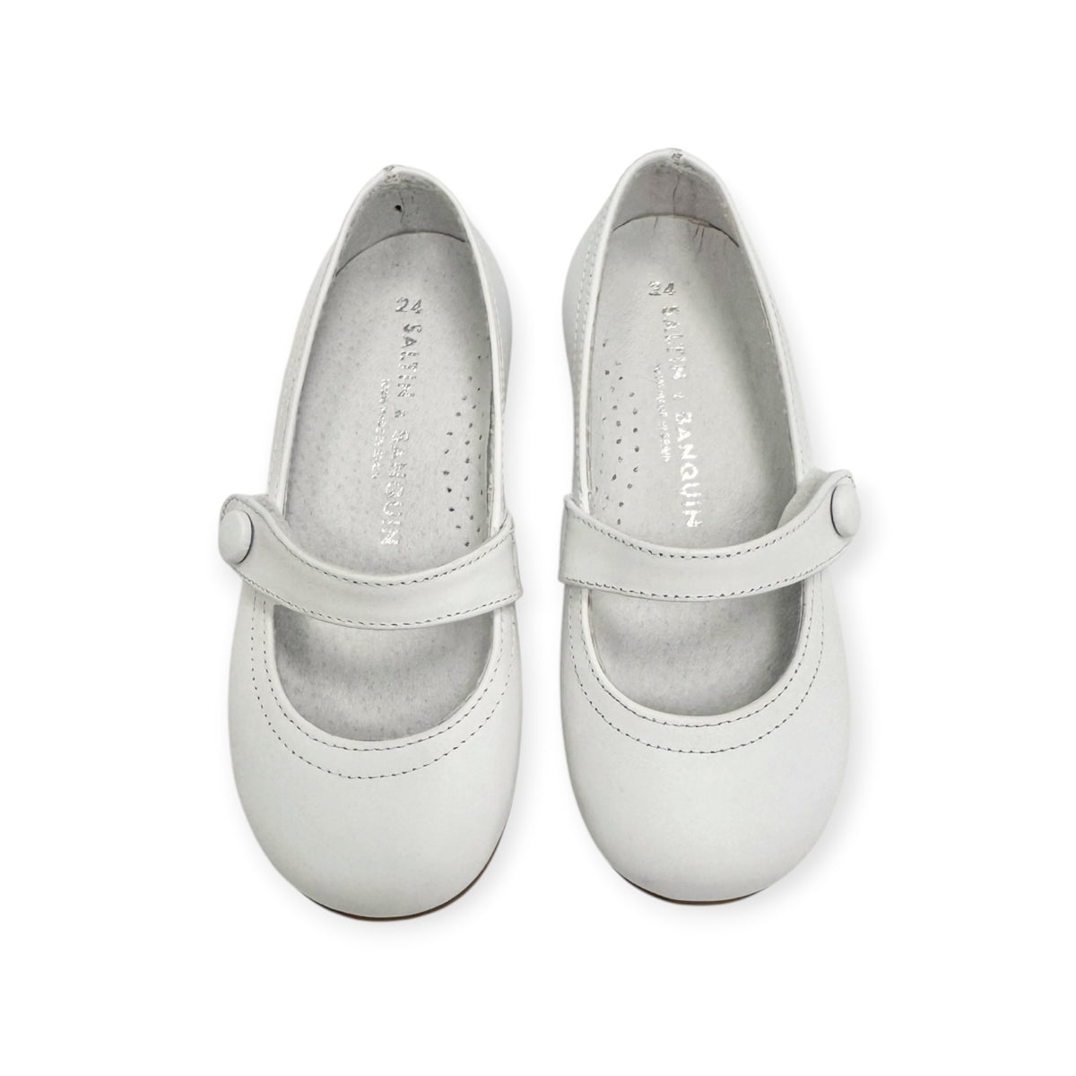 White Leather Mary Jane SB1030