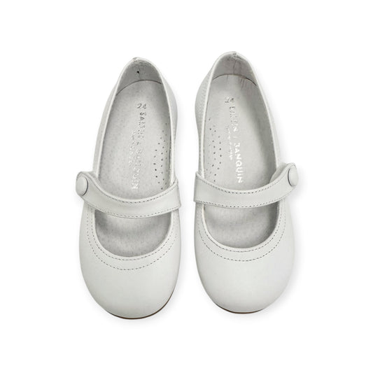 White Leather Mary Jane SB1030