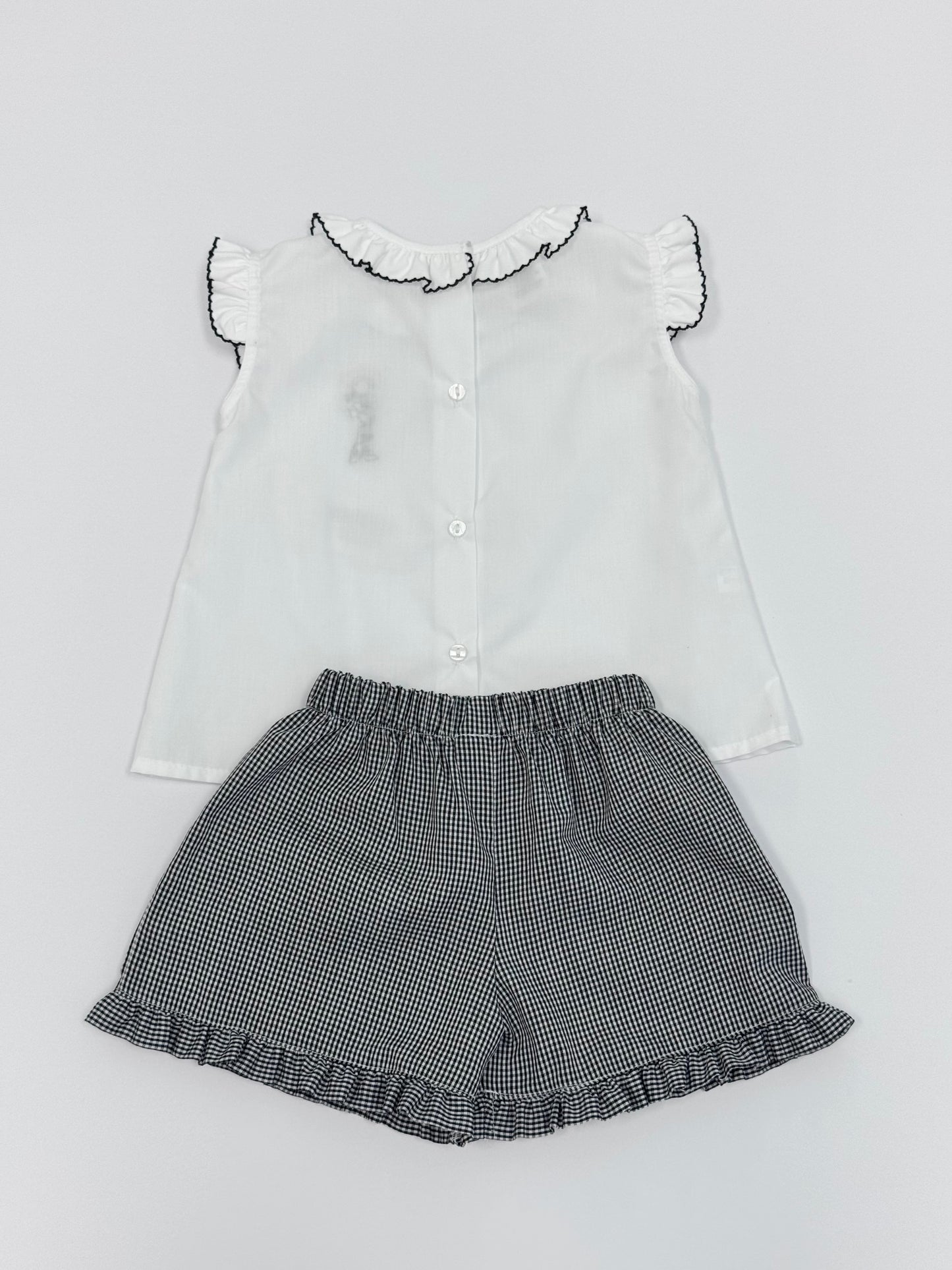 Jessie Gingham Shorts Set
