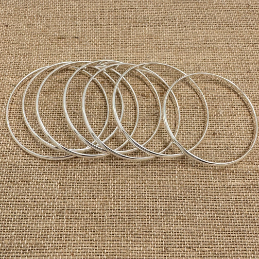 Silver Bangles Set of 7