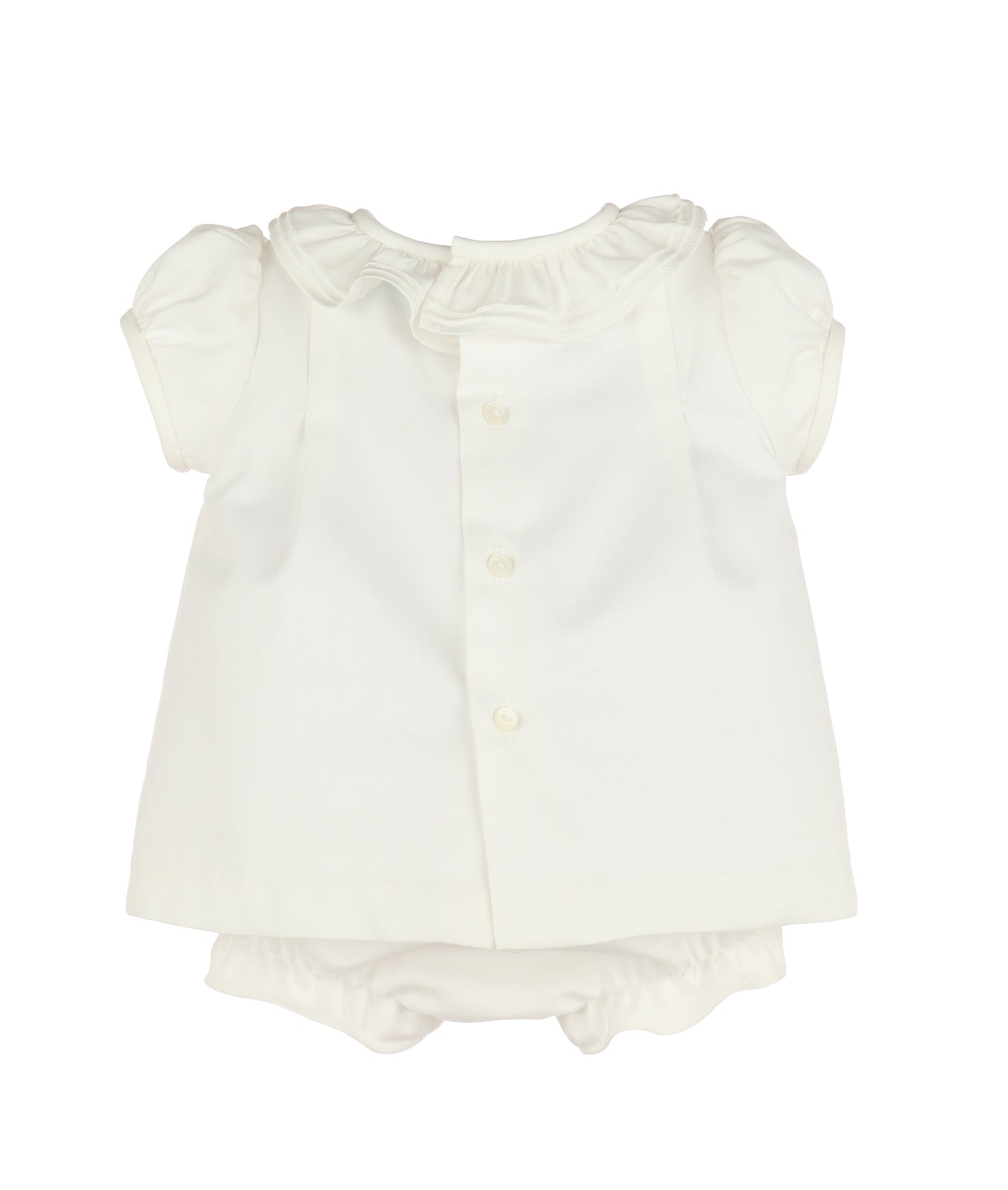 Pintucks & Lace Bishop Ivory 8600Y