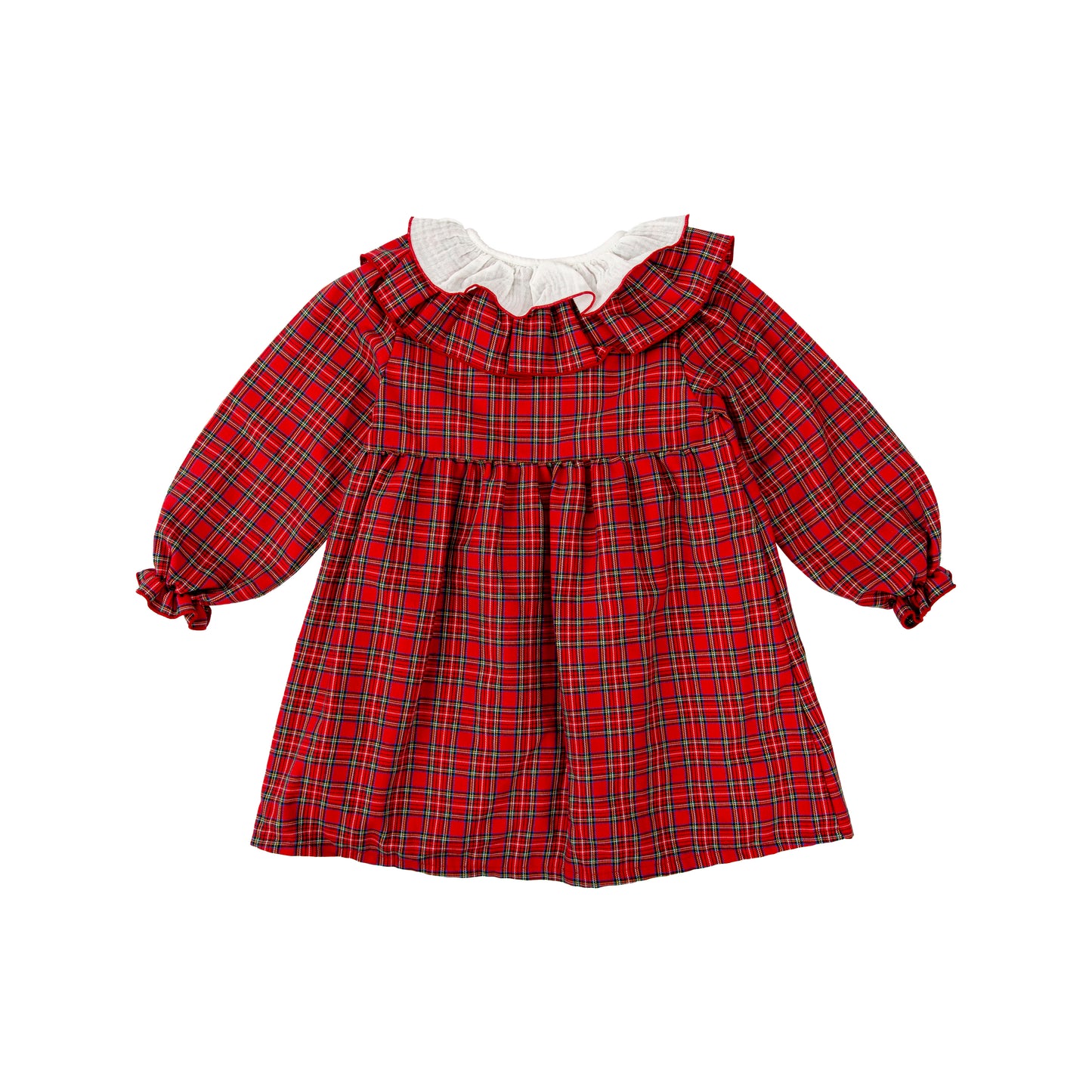 Muerdago Red Plaid Dress 90659