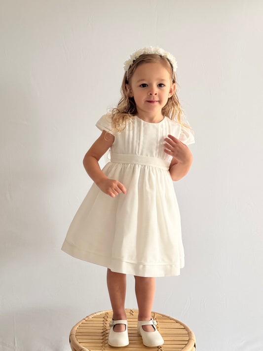 White Linen Dress 499
