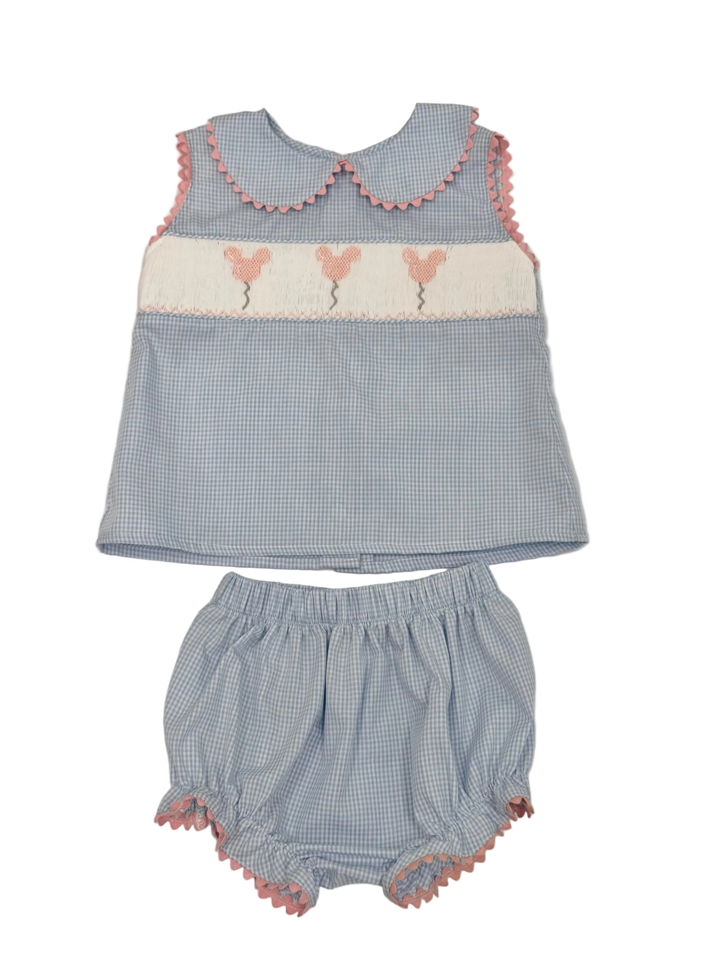 Bluebell Mickey Smocked Bloomers Set