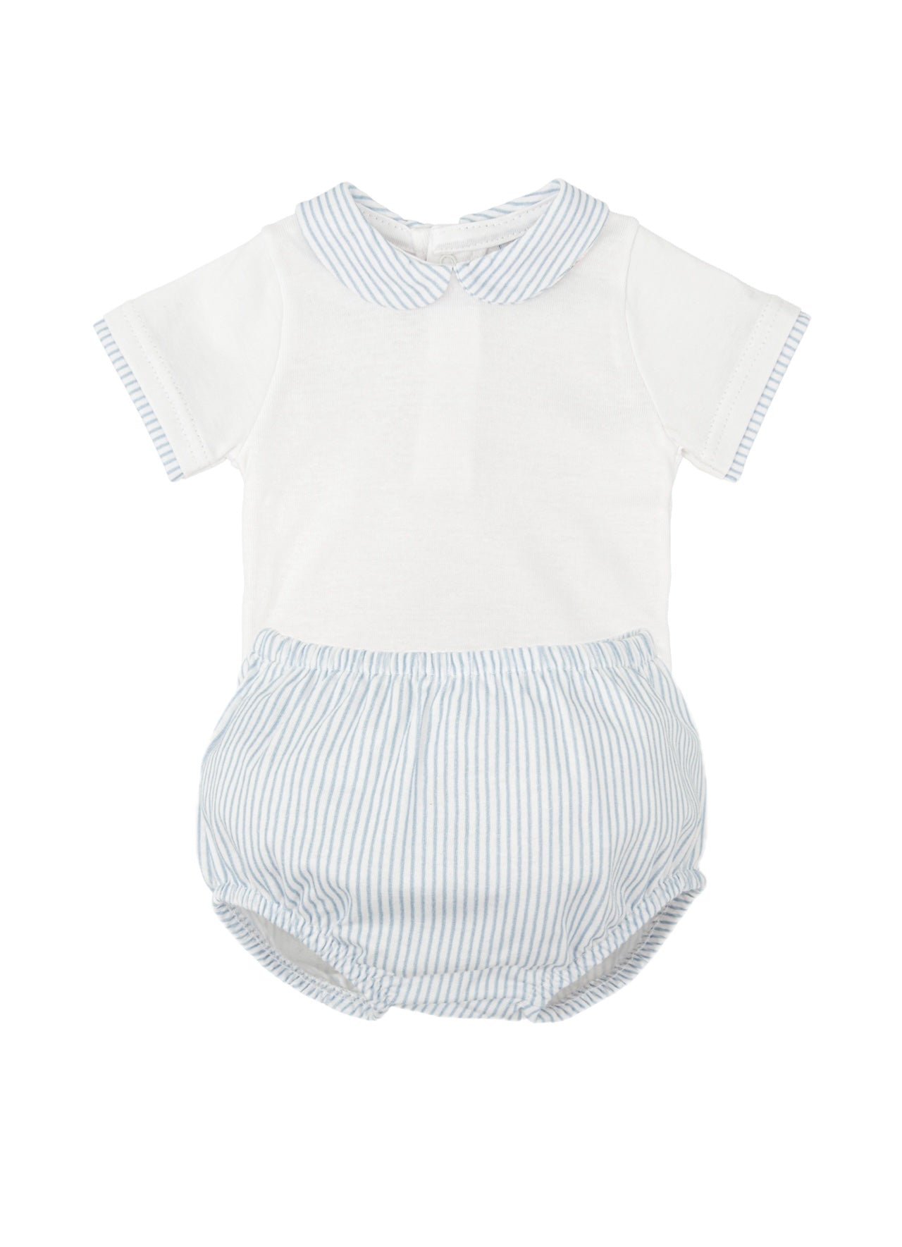 Mirada Blue Stripe Bloomer Set 47221