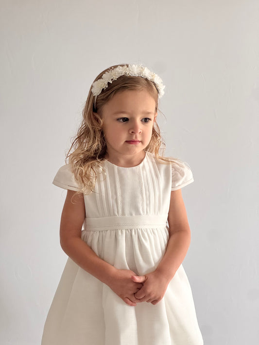 White Linen Dress 499