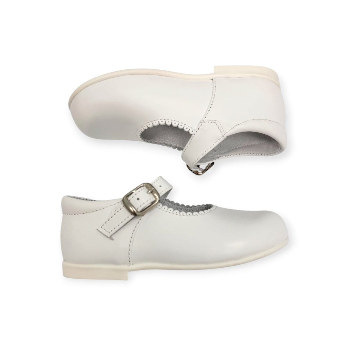 White Leather Mary Jane 1069
