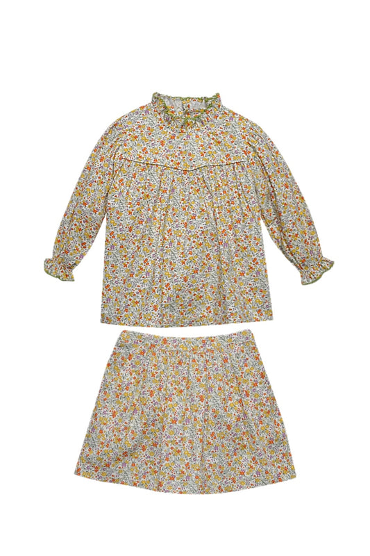 Yellow Flower Shelby Skirt