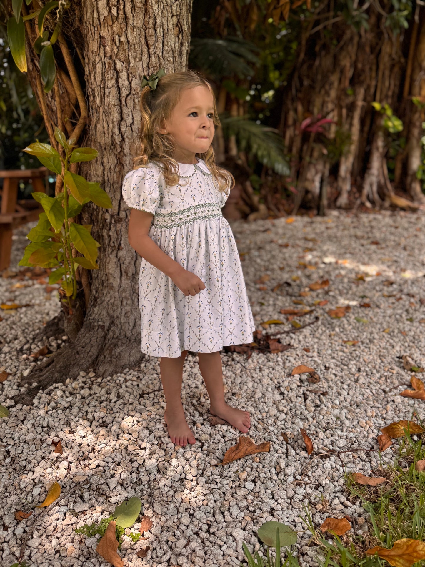 Wildfire Trellis Smocked Dress