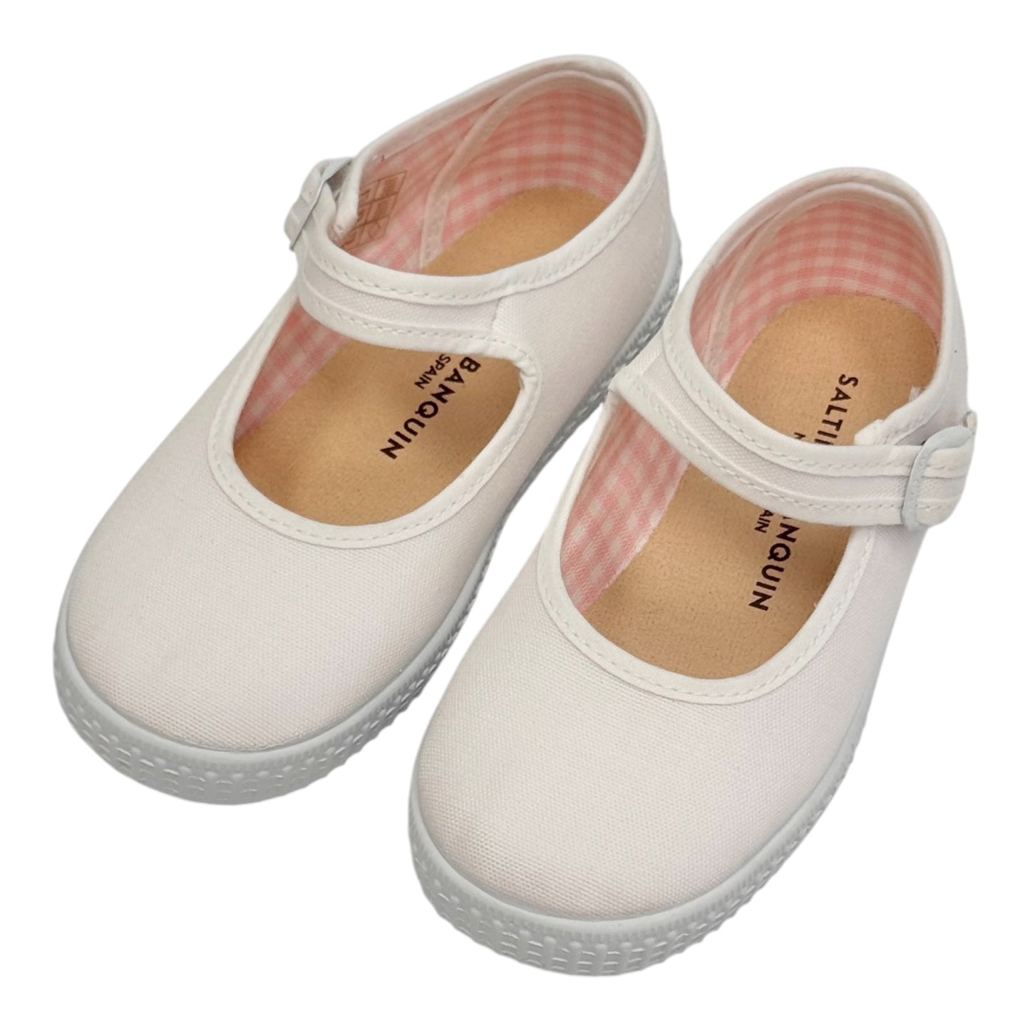 51201 White Canvas Mary Jane Sneaker