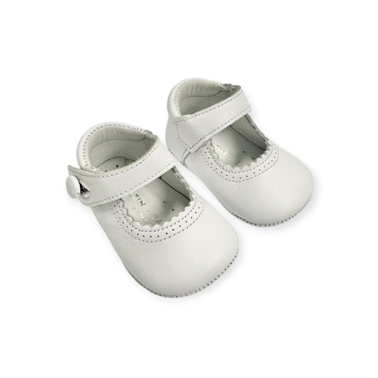 White Leather Mary Jane 1003