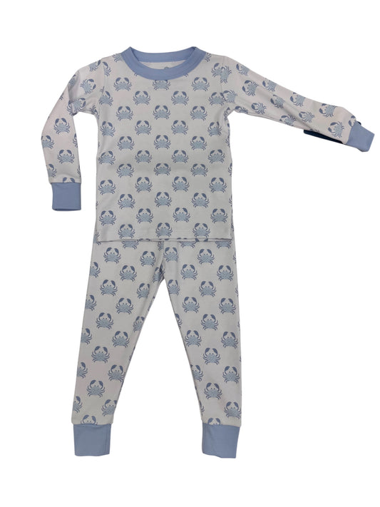 Little Crawlers Long Pajamas Light Blue