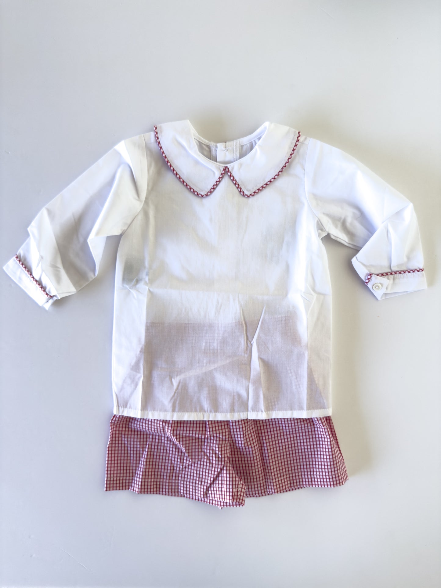 MBSS Red Gingham Shorts Set