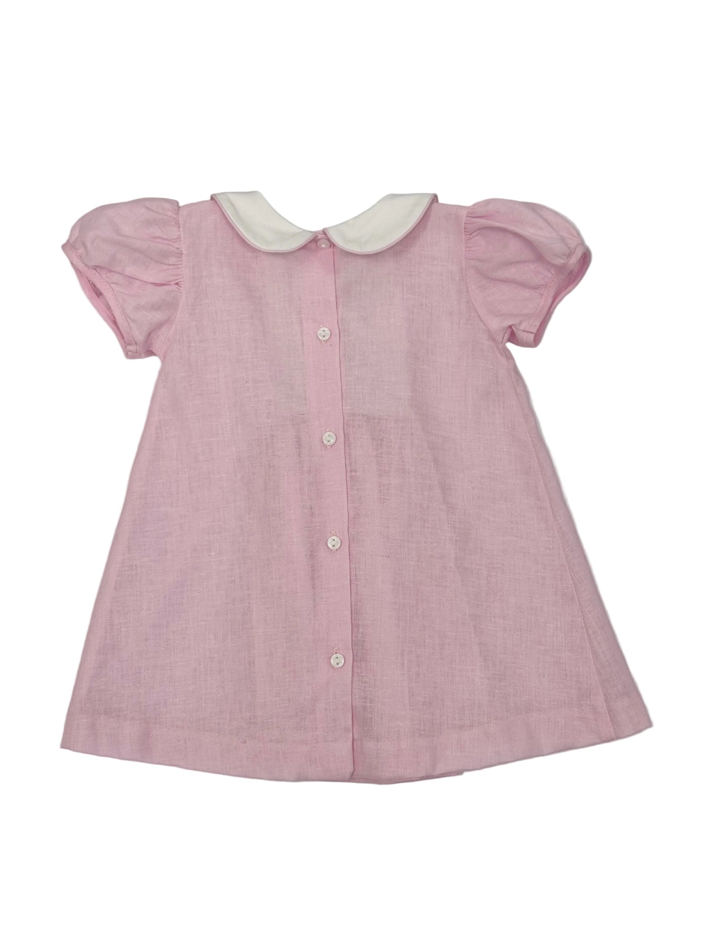 Pink Linen Hyacinth Dress