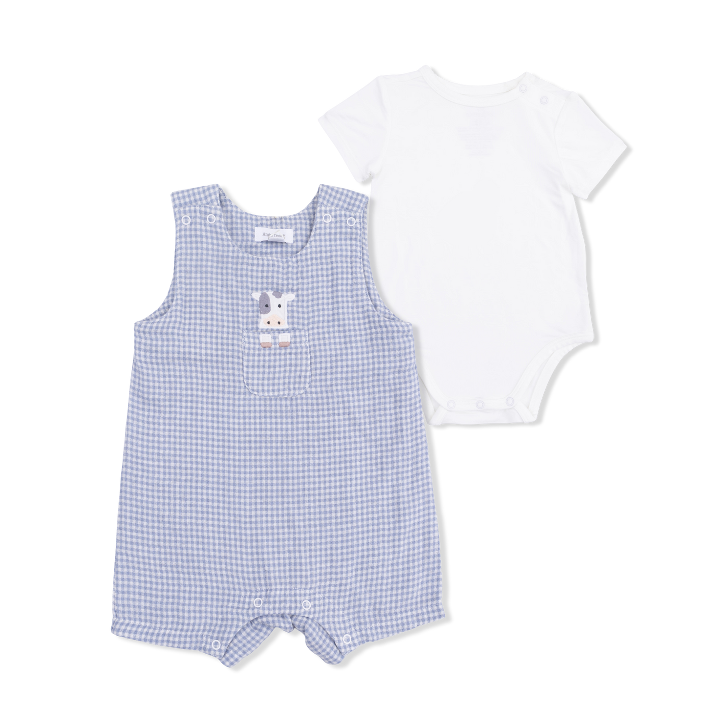 Micro Gingham Blue Blizzard Jon Jon