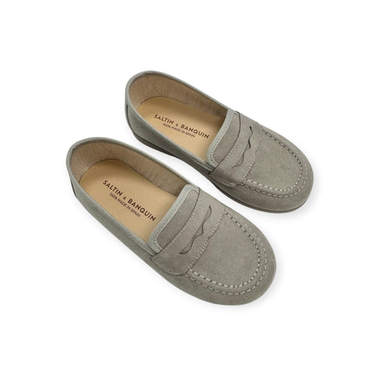 Pearl Grey Suede Loafer 1135-02