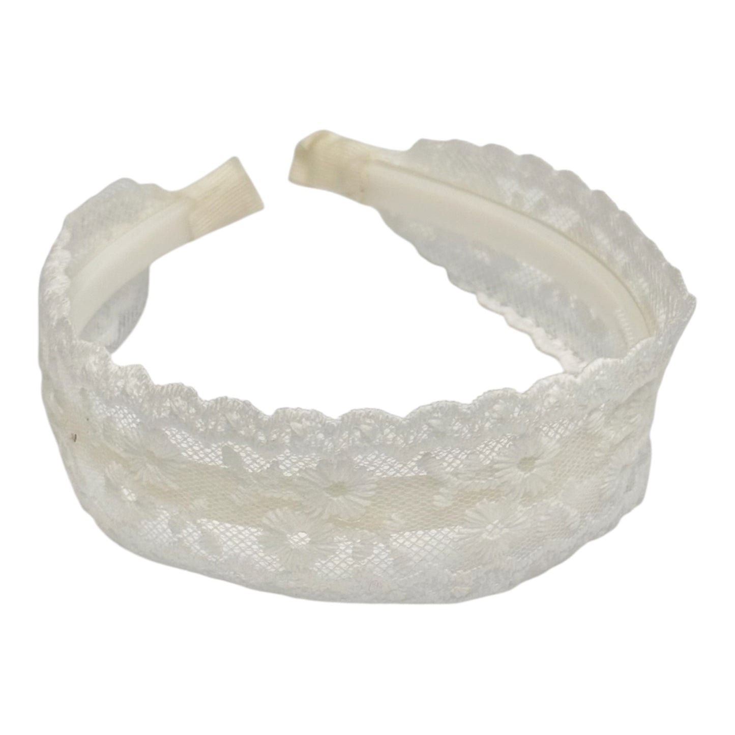 White Floral Lace Heaband