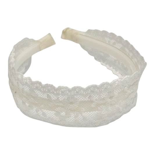 White Floral Lace Heaband