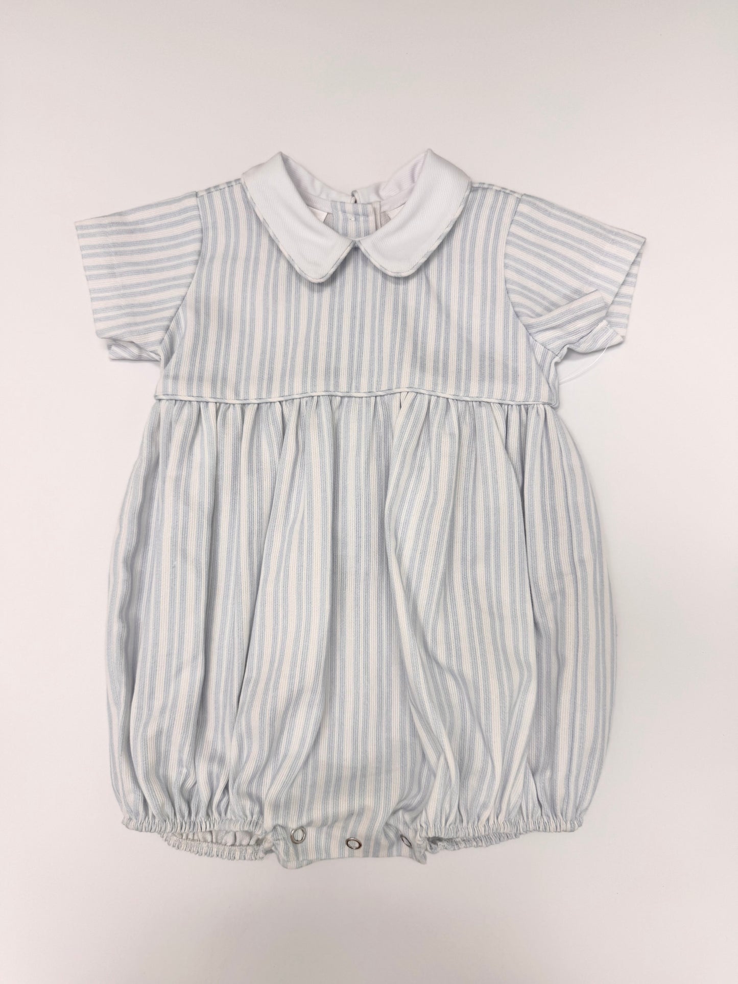 S04-25-4 Blue Stripe Romper