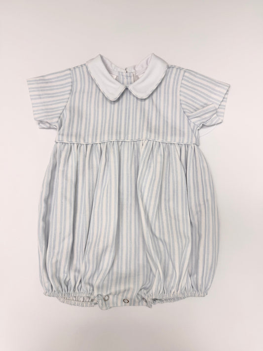 S04-25-4 Blue Stripe Romper
