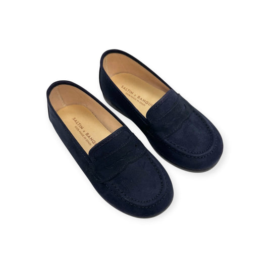 Navy Suede Loafer 1135-02