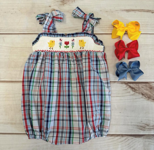 S05-25-2 Bird Flowers Romper