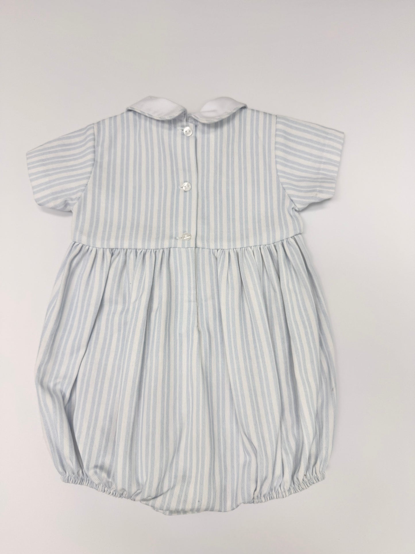 S04-25-4 Blue Stripe Romper