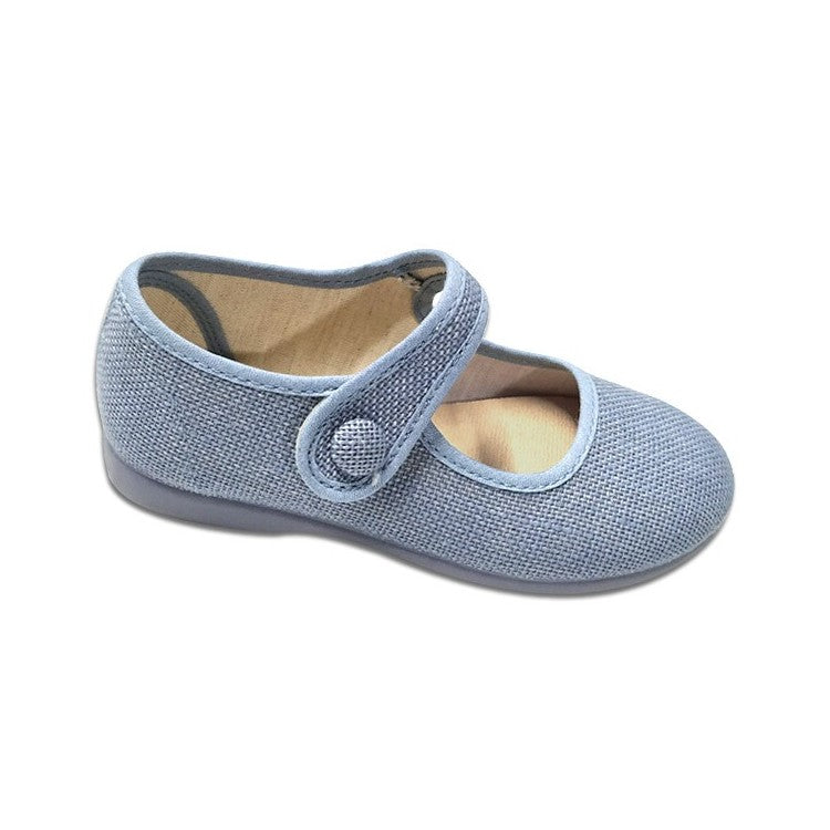 Indigo Blue Linen Mary Jane 1144-09
