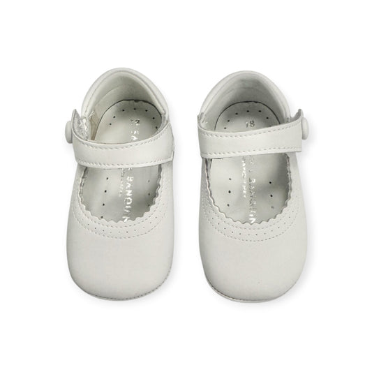 White Leather Mary Jane SB522