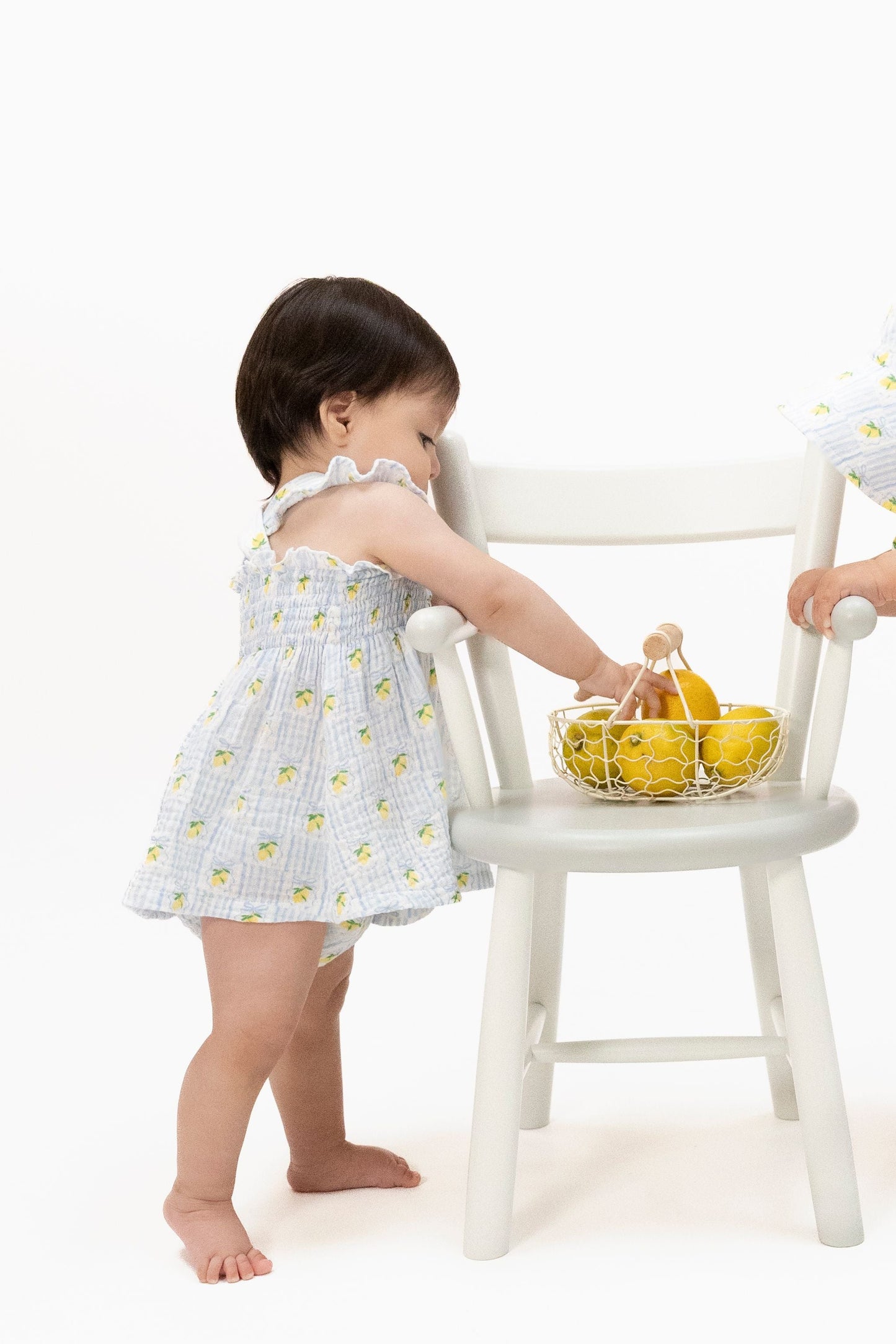 Lovely Lemons - Smocked Ruffle Sundress with Bloomer