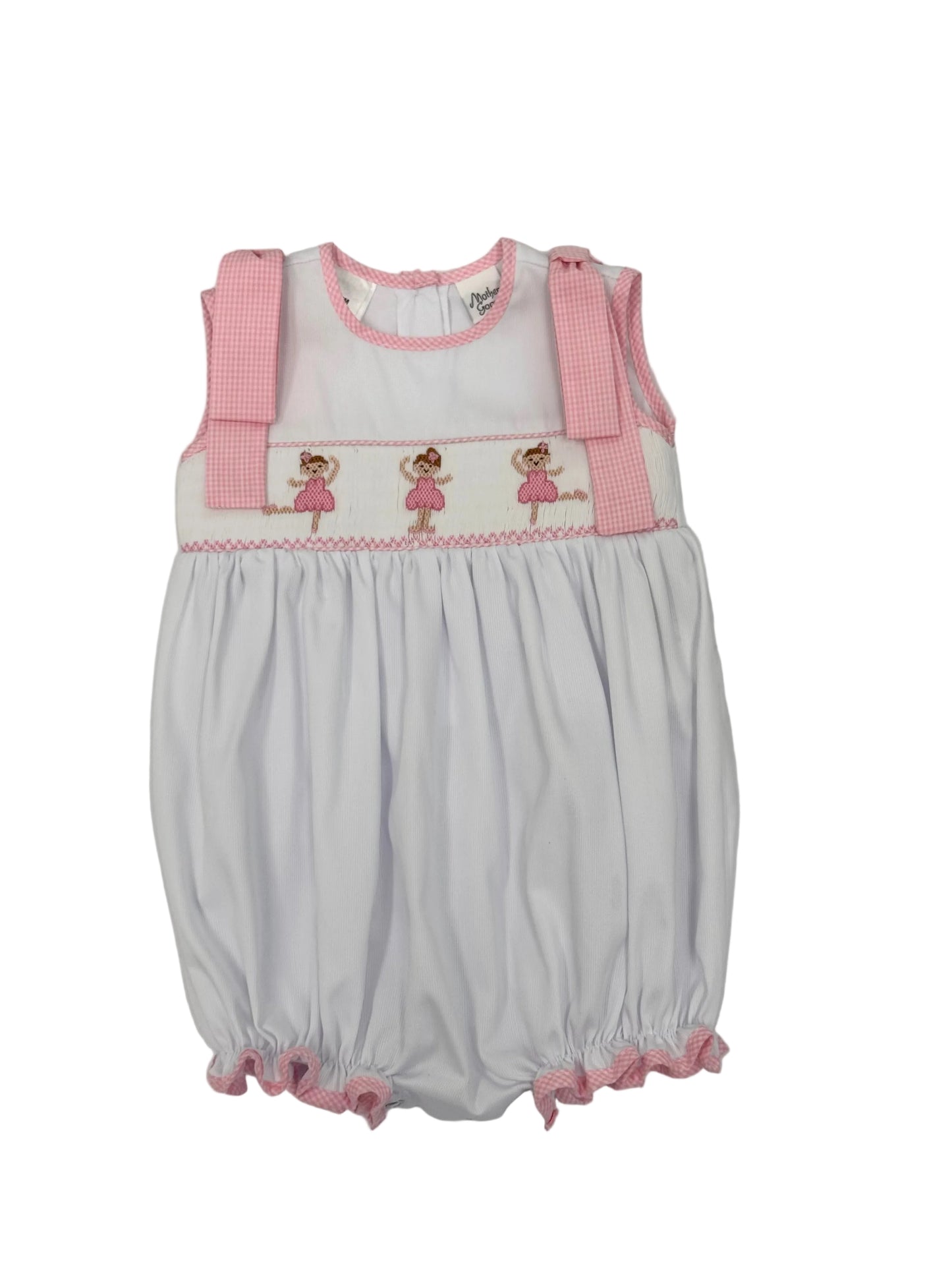 Pink Pirouettes Smocked Romper