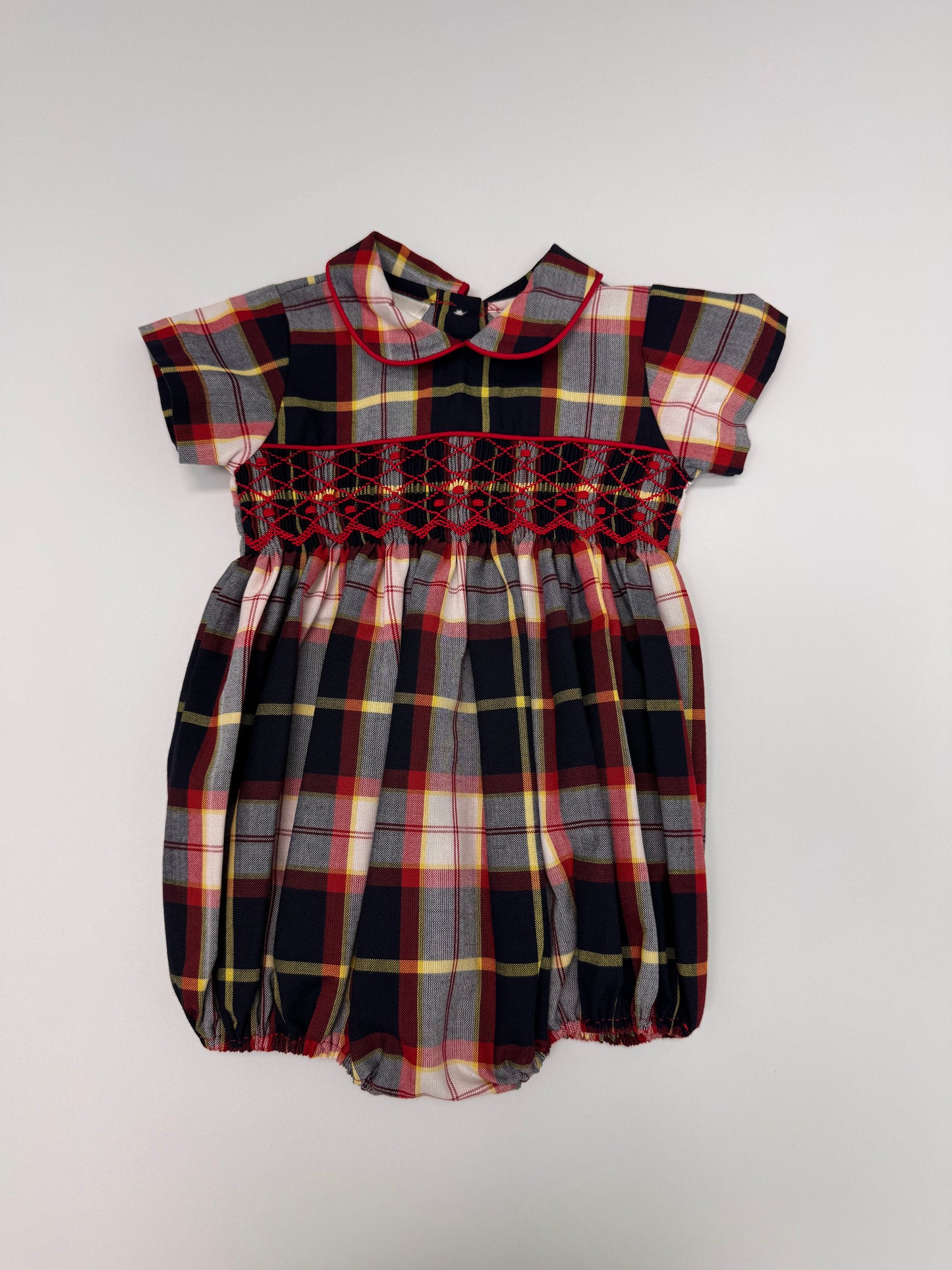 H0622-3 Plaid Romper