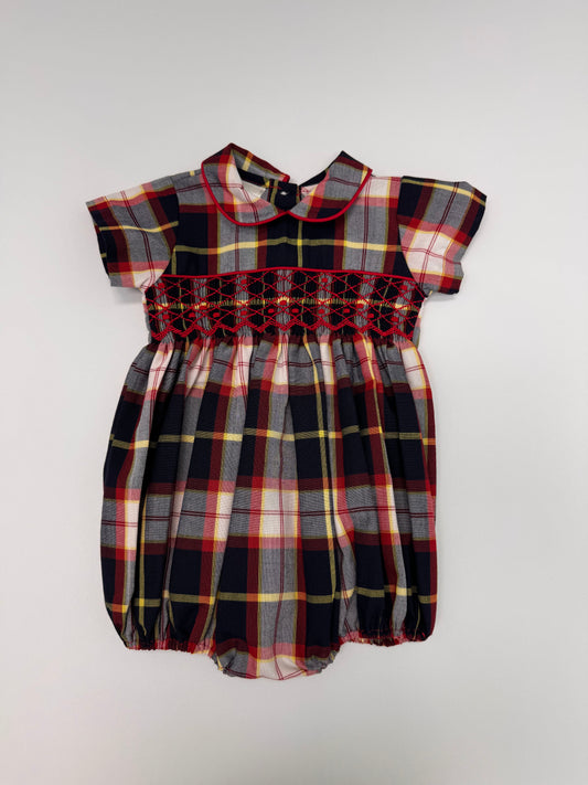 H0622-3 Plaid Romper