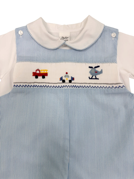 Sirens & Sparks Smocked Overall Set
