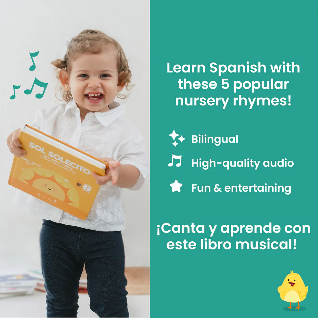 Sol Solecito Bilingual Musical Book: Spanish Nursery Rhymes