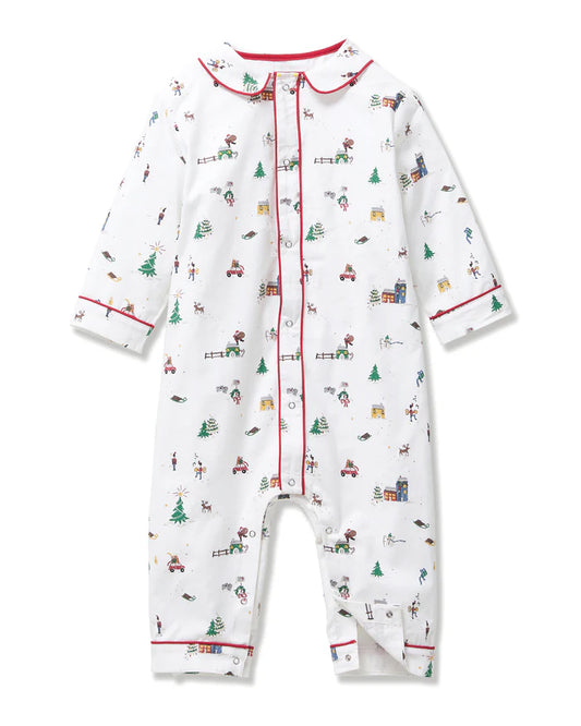 Baby Twill Cambridge Romper Holiday Town