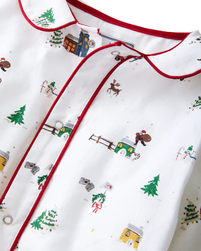 Baby Twill Cambridge Romper Holiday Town