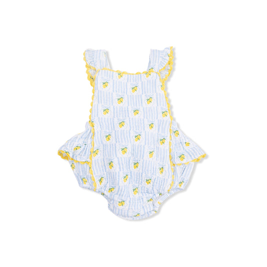 Lovely Lemons Ric Rac Ruffle Sunsuit