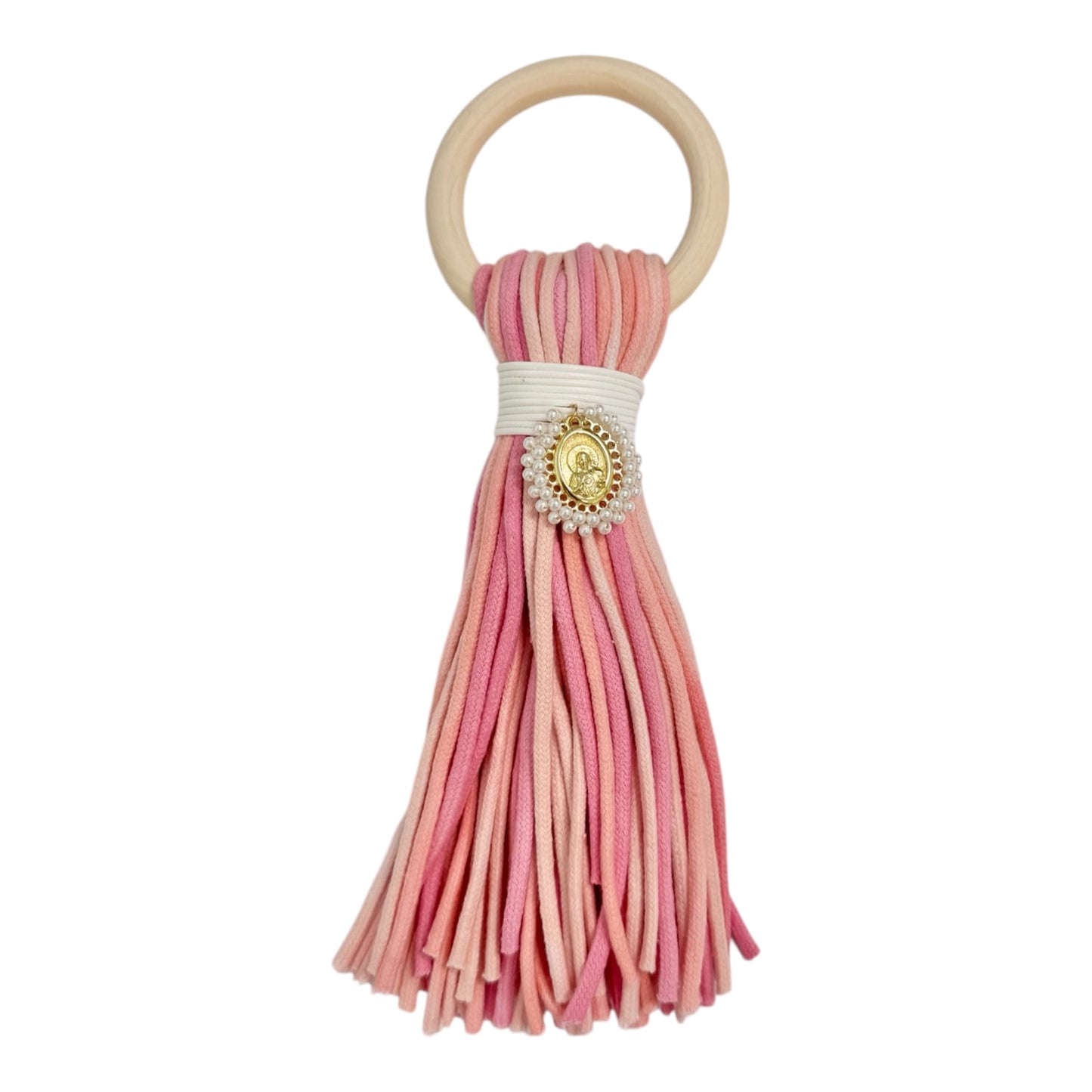 Tassel Baby Blessing Pearl Sagrado Corazon