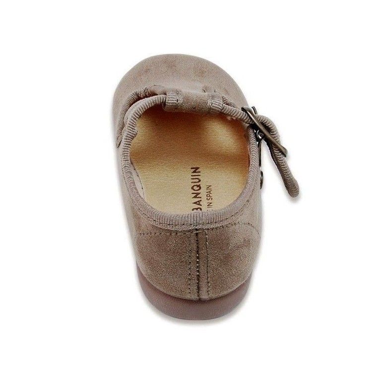 Taupe Suede T-Strap 1136-02