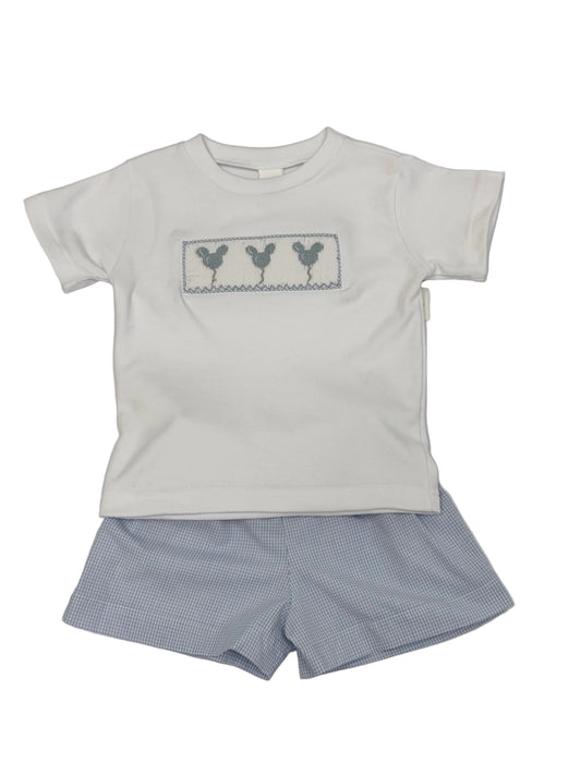 Bluebell Mickey Smocked Shorts Set Boy