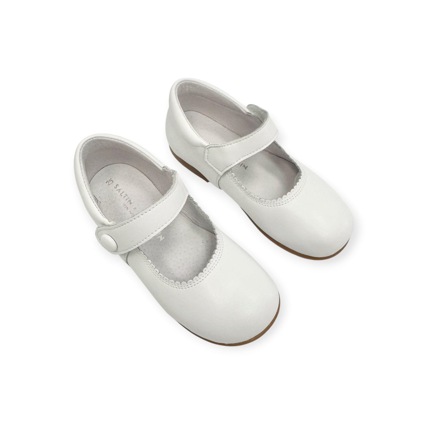 White Leather Mary Jane SB1088