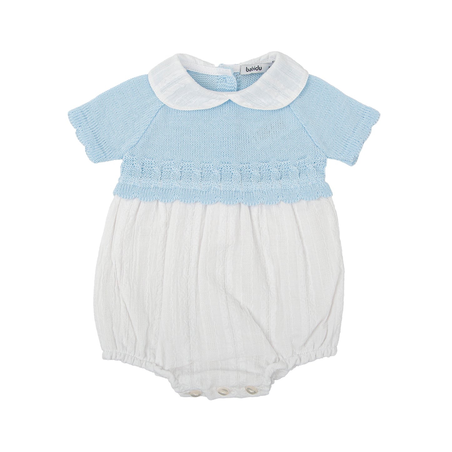 Cariño Blue Knit Romper 32322