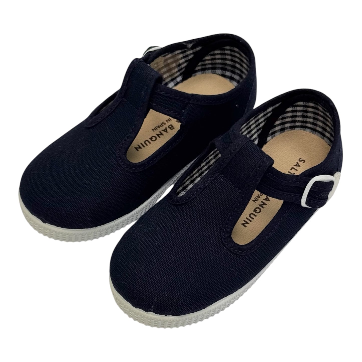 Navy T-Strap Canvas Sneaker